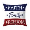 1/4pcs Free American Independence Day Cushions Pillowcase Polyester Cushion Cover Throw Pillow Pillowcover Home Car Sofa Decor
