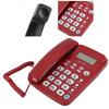 W520 Caller Identification Telephone Hands Free Call for Office Home Family BusinessRed