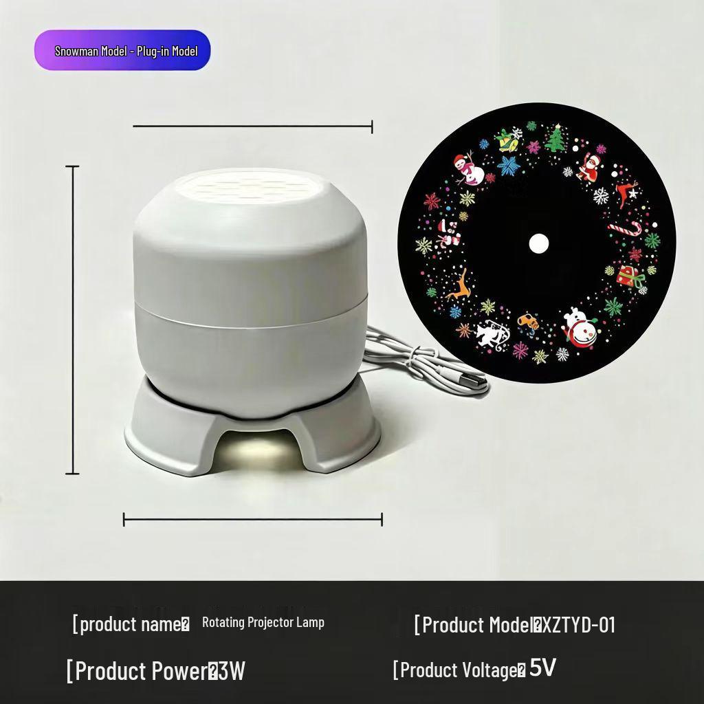 Popular LED Snowflake Projector Light - 16 Image Rotating Christmas & Halloween Laser Stage Projection