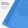 ESD Mat Heat Insulation Working Mat with Magnetic Groove Heat-Resistant Adsorption Soldering Mat Station Repair Insulator Pad