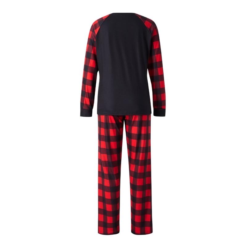 Christmas Family Matching Outfits Mom Dad Kids 2 Pieces Pajamas Set Sleepwear