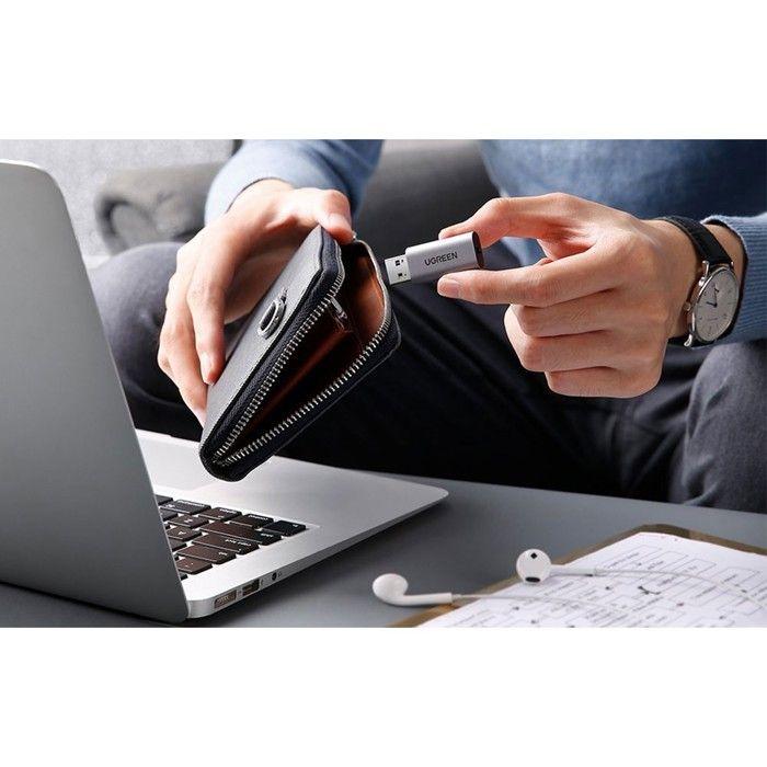 Carte Son Externe - UGREEN - Adaptateur USB Audio - Compatible PS5/PS4 - Réduction du bruit - Son haute-fidélité