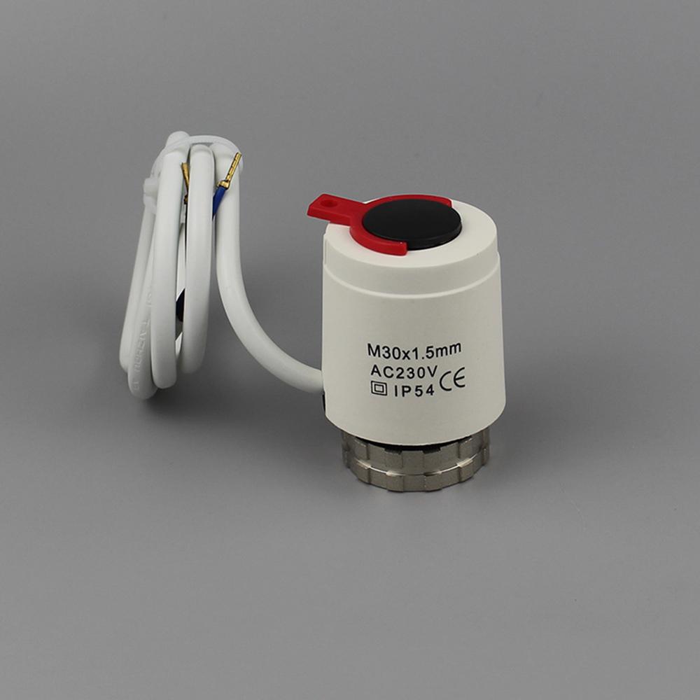 Actuator for Underfloor Heating, Thermal Actuator NC Electric, Normally Close M30 * 1.5 Thread for Floor Heating Thermostat, Designed for Temperature