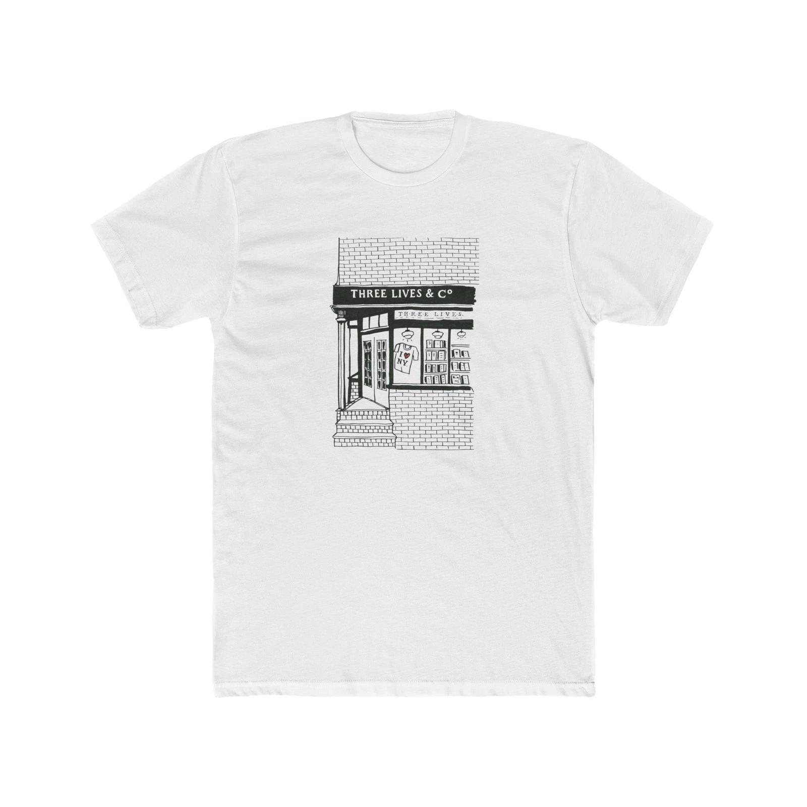 

Three Lives BOOKSHOP Men s Cotton Crew Tee New York City S