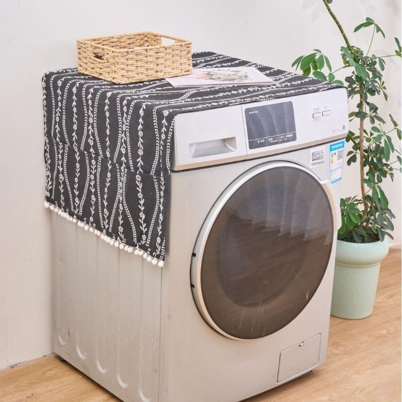 Polyester Cotton Dustproof Cover Cloth Washing Machine Refrigerator Microwave Oven Protective Cover,Home Decoration Cover Cloth