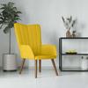Vidaxl Armchair, Mustard Yellow, Upholstered In Velvet