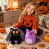 Reversible Plush Bat Toy Soft Stuffed Animal Halloween Themed Plushie Reversible Design Double Sided Plush Toy Gift for Holiday Decoration