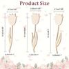 24pcs Blank Rose DIY Painting Crafts Unfinished Flower Graffiti Toys  Christmas Party Decoration