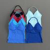 HISTELLO Df Dupe Impact Langes Trägertop Yoga-Westen Damen Rückenfreies Tanktop Sport Fitness BHs Laufen Training Fitnessstudio Neckholder