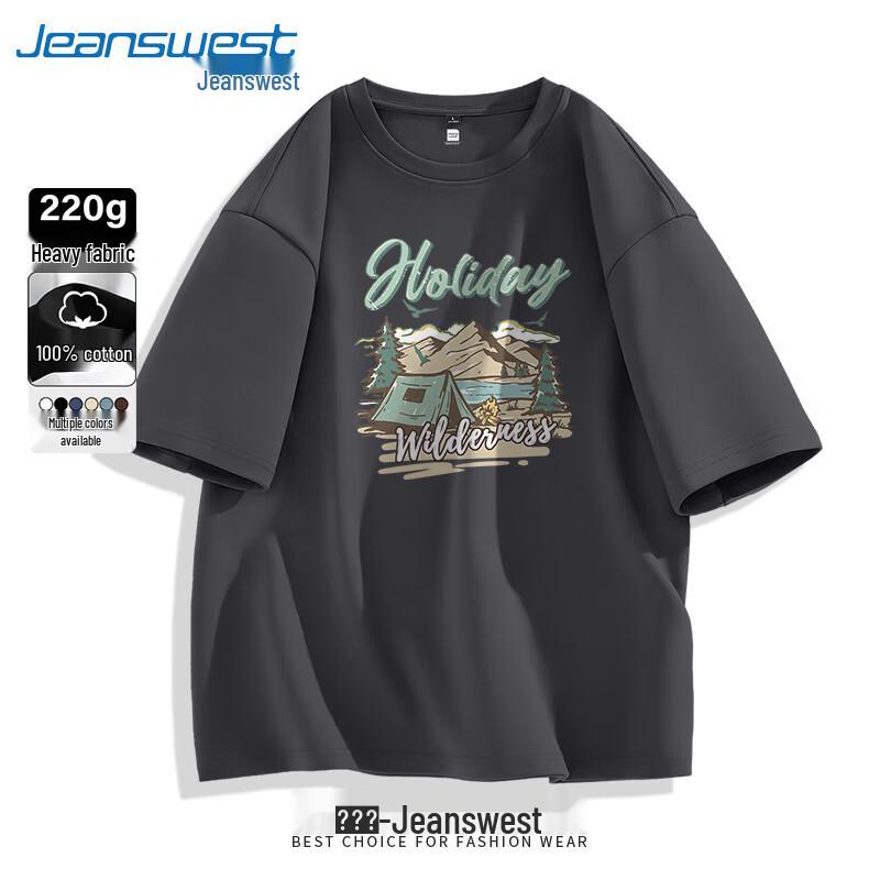 Мужская футболка Jeanswest с коротким рукавом, плотная 2XL