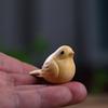 Magpie Creative Bird Wood Carving Cute Pet Handicrafts Small Ornaments Wood Carving Wooden Zodiac  Decorative Figurines