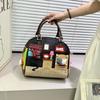 Ladies Bag Portable Messenger Bag Personalized Embroidery Women'S Bag Creative Boston Women'S Bag