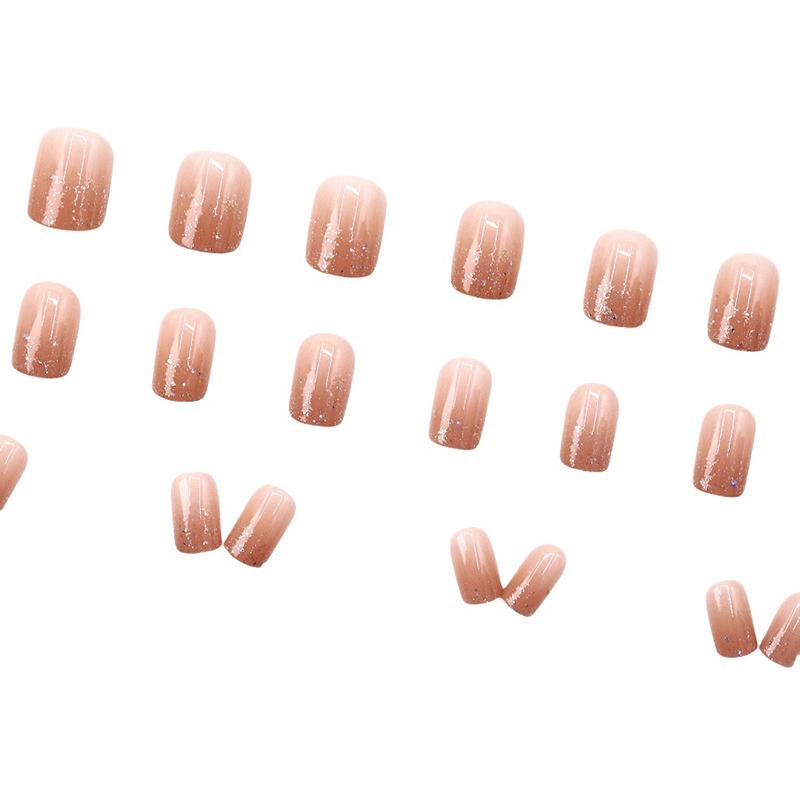 

24Pcs Press On Nails Simple Nail Templates Glossy Artificial Finger Manicure Reusable False Nails For Women