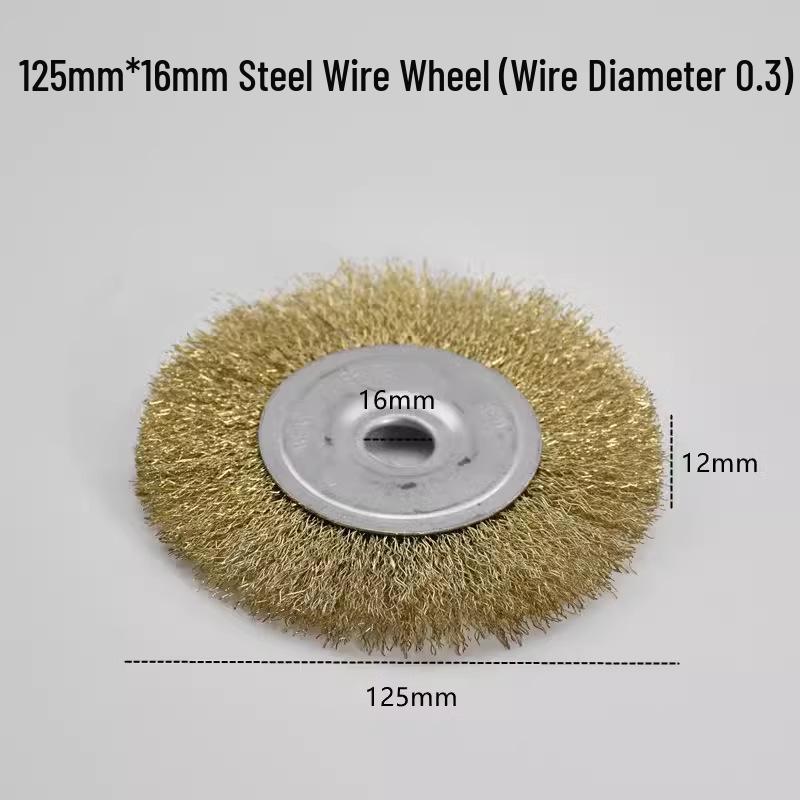 Stainless Steel Wire Brush Wheel for Sanding, Rust Removal, Deburring, Polishing, Grinding