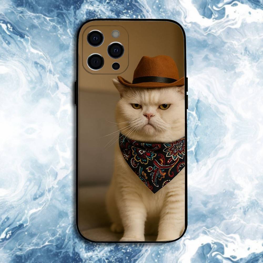 

Смешные мемы с домашними кошками Чехол для телефона Для iPhone 17, 16, 15, 14, 13, 12, 11 Plus, Pro Max, Мягкий силиконовый черный чехол iPhoneXSMAX