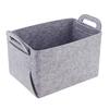 Felt Sundries Storage Basket Foldable Household Laundry Basket With Handle For Dirty Clothes