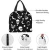 Goth Skull Lunch Bag for Women Teens Boys Girls Aesthetic Small Insulated Lunch Box Kids Thermal Cooler Tote Bag for Work School