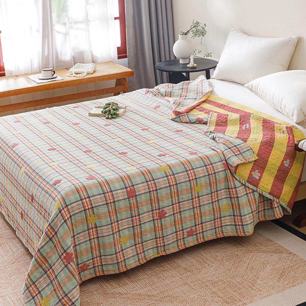 Spring & Summer 100% Cotton Triple-Layer Gauze Cooling Quilt for Home and Office