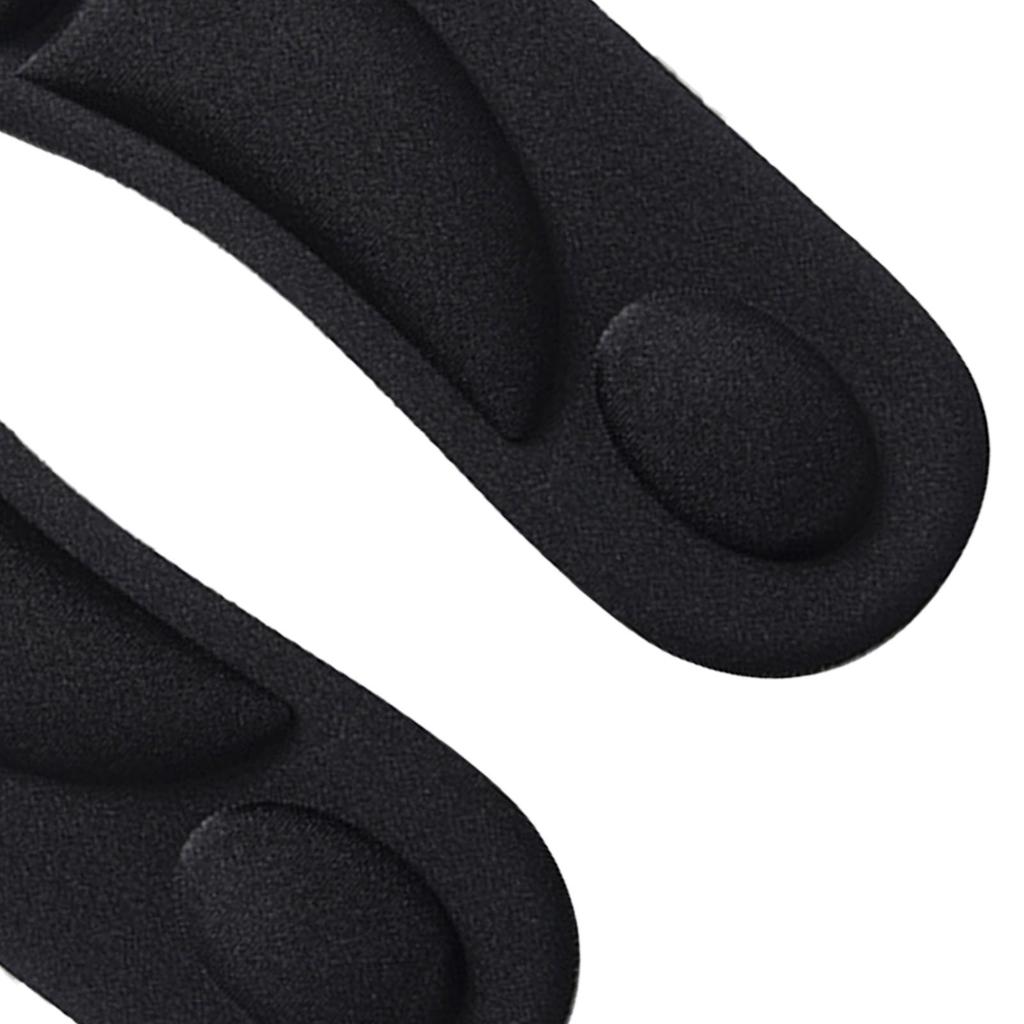 Sports Insoles Soft Sponge High Elastic Shock Absorption Breathable Shoes Cushion for Women Men Black 40 45
