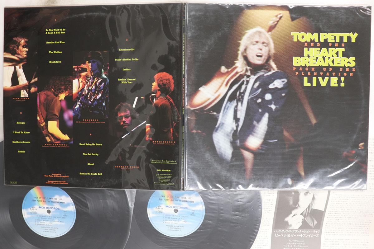 

LP Record TOM PETTY THE HEARTBREAKERS Pack Up The Plantation Live P62256 MCA 1985 Japan Rock Used