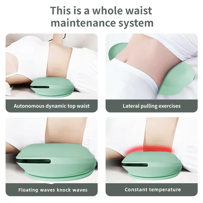 Electric Lumbar Traction Device Massager with Heat Function & Adjustable Intensity,Electric Inflatable Back Stretcher Device