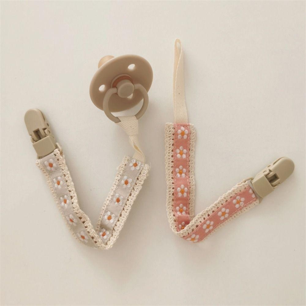 Adjustable Baby Cloth Pacifier Chain Ethnic Style Nipple Holder Clips Soother Holder  Children