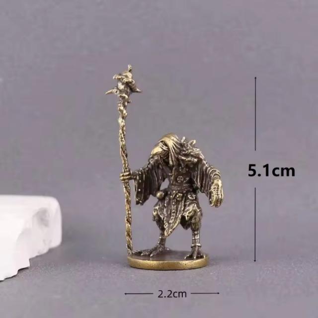 

Vintage Brass Sorcerer-Bird Statue Mystical Figurine Desktop Ornament Home Decor Crafts Collector s Art Piece