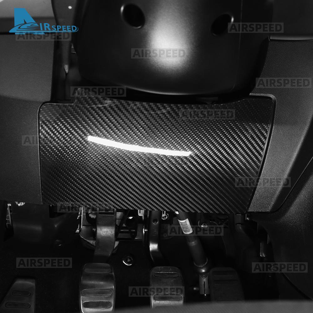 Real Dry Hard Carbon Fiber For Abarth 595/695/595C/695C Fiat 500/500c 2016-2024 Fiat 500e 12-19 Car Cab Dashboard Under Panel