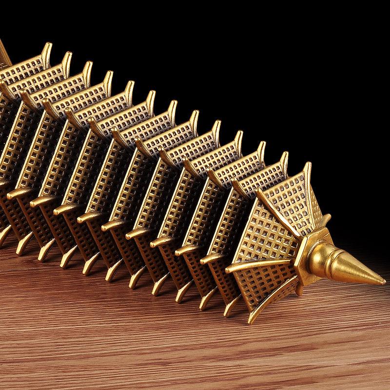 Solid Copper 13-Story Wenchang Pagoda Feng Shui Desk Ornament