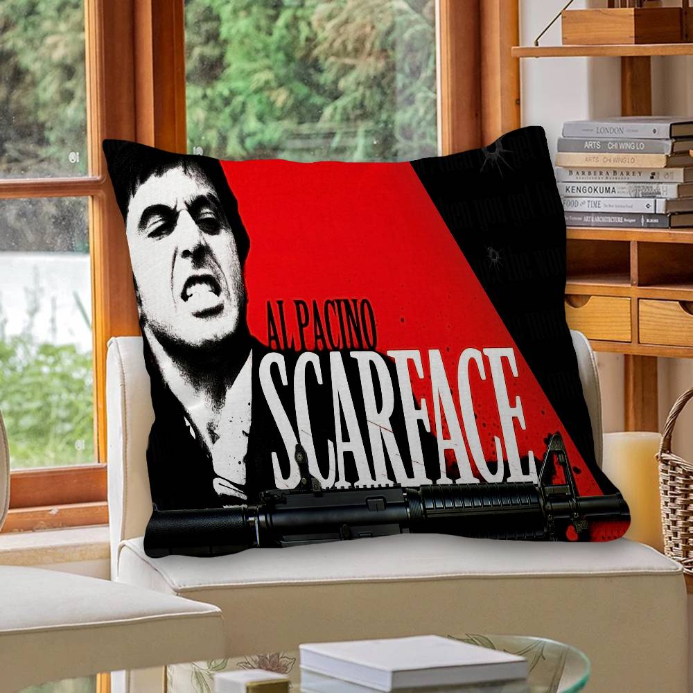 Classics S-Scarface 1983 Film Personalized picture text home decorative pillows Household Gifts 45x45cm