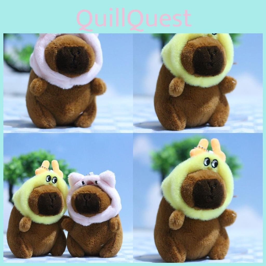 Charming Stuffed Capybara Plush Toy Keychain Perfect For Backpack Accessories