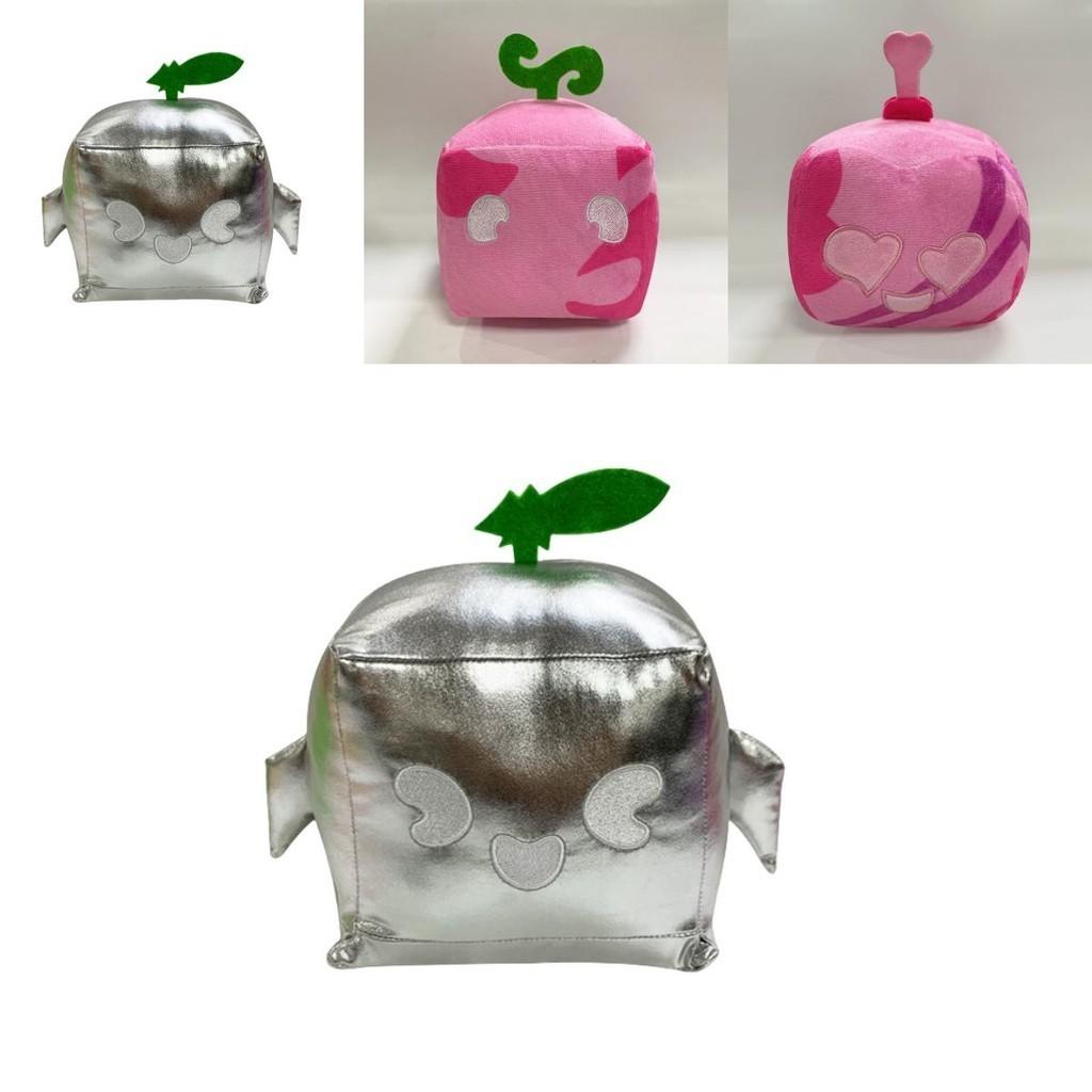 Blox Fruits Plüschtier in lila Leopardenbox Weiche und flauschige Tierfigur