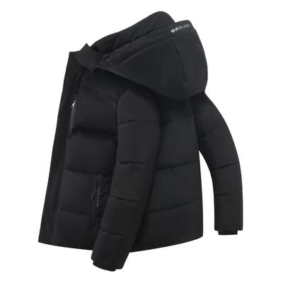 Men's Fall and Winter Thickened Warm Down Jacket Hooded Warm Top Big Size Loose Warm Jacket