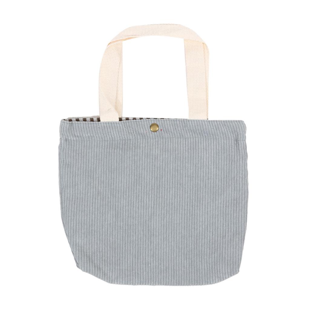 Women's Shoulder Shopper Bag Solid Color Daily Commuter Food Container Storage Bags Stripe Tote Handbags Simple Lunch Bag