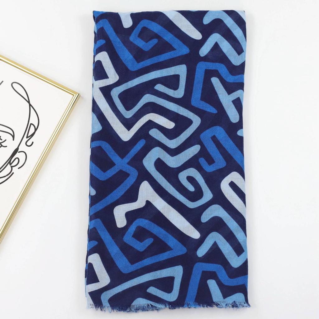 2024 Jaro a podzim Zima Nový Dlouhý tenký šátek z bavlny a konopí Cestovní univerzální teplý šátek na opalování pro ženy