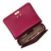 Michael Kors Brand Logo Gold Hardware Cow Leather Shoulder Crossbody Handbag Women's Rose Red