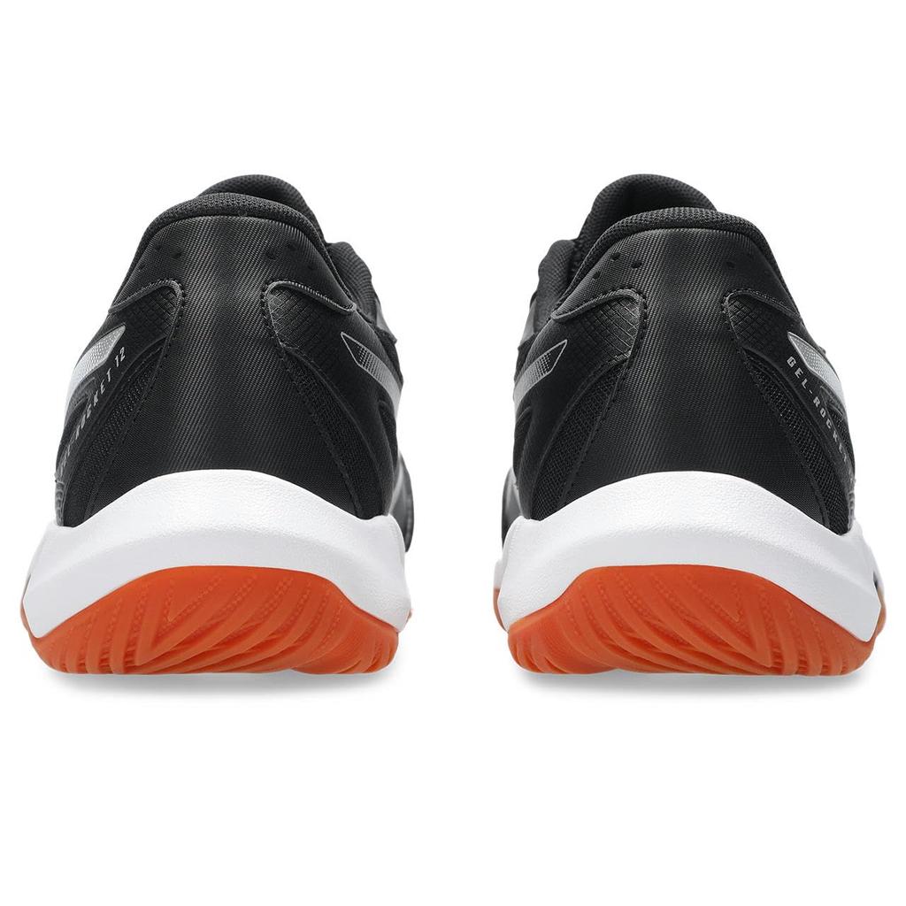 ASICS 12 Indoor Sports Unisex Size 001 2E GEL-ROCKET Shoes, 1073A080, Adult, (Black/White), 25.0 cm,