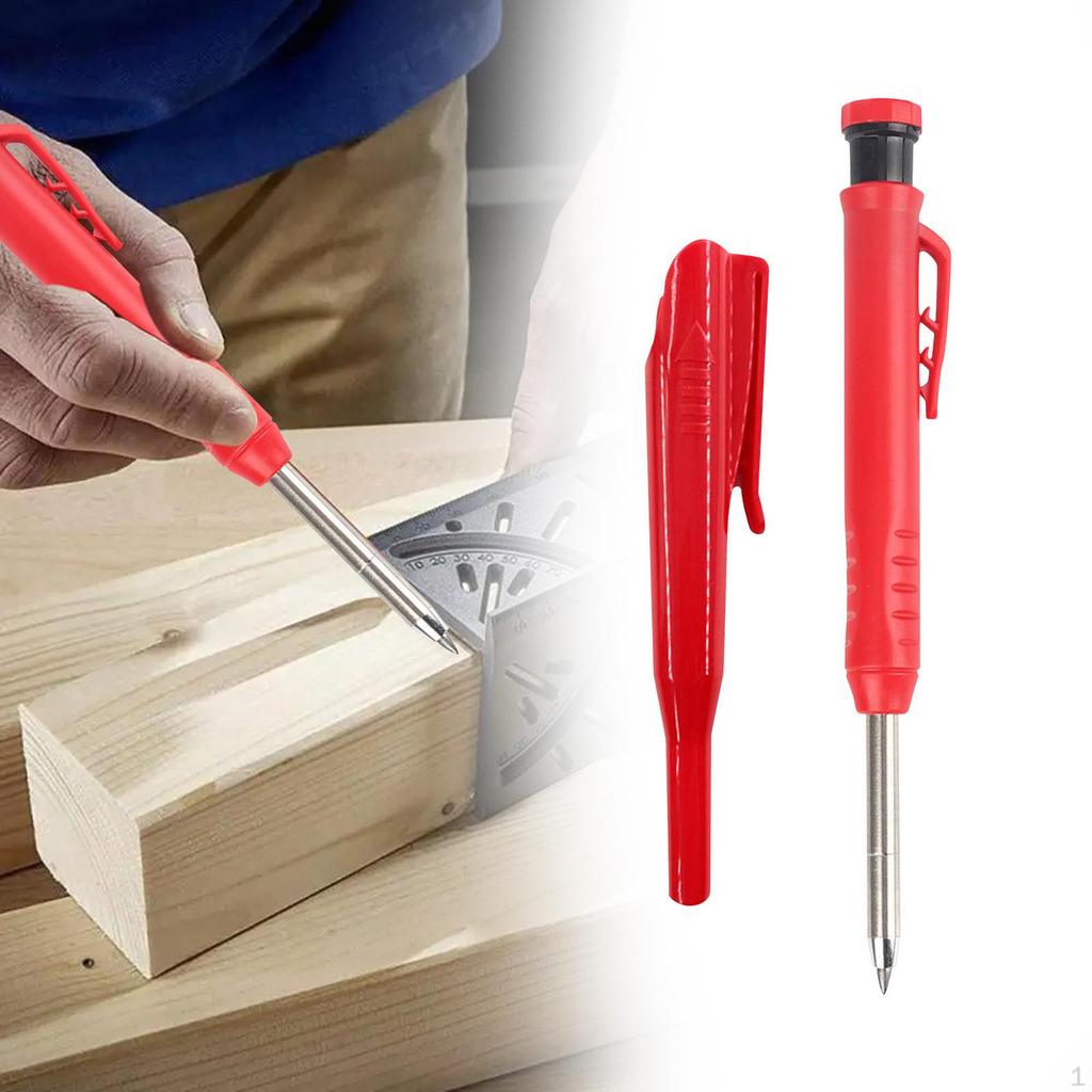 Carpenter Pencil Deep Hole Marker Hardware Drafting Mechanical Woodworking Marking Tool for