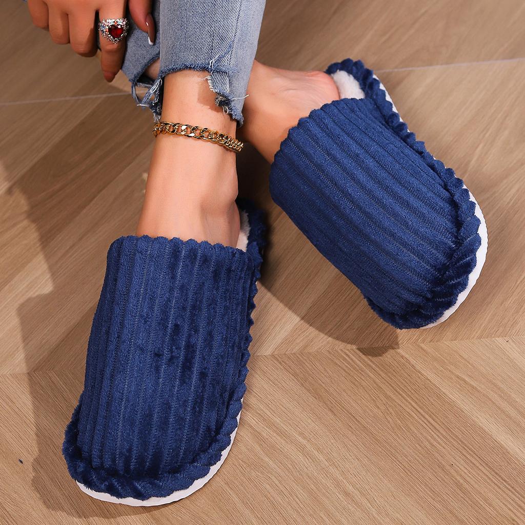 Women's Round Headed Warm Indoor Slippers