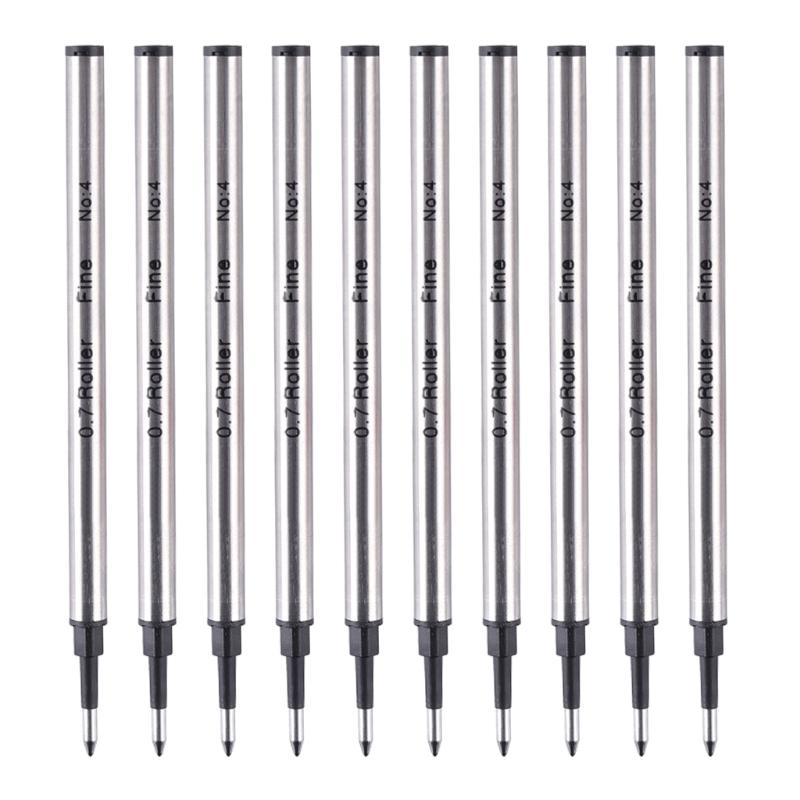 10Pcs Replacement Ballpoint Pen Refills Metal Ballpoint Refill Universal Pen Refills 0.5mm OR 0.7mm For Daily Writing
