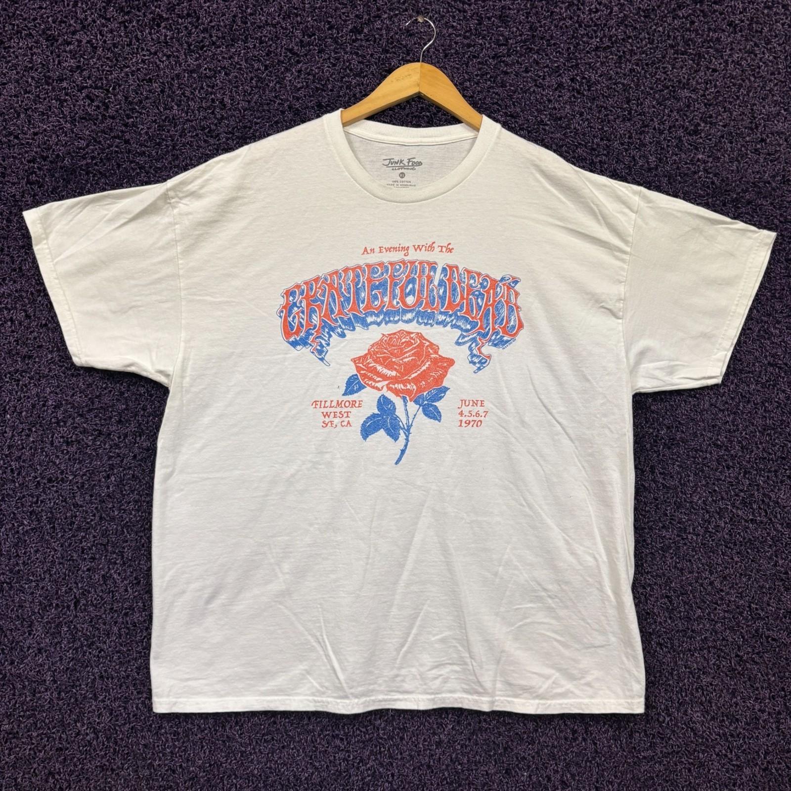 Grateful Dead 1970 Filmore West Rock Show Oversized T-Shirt XL S