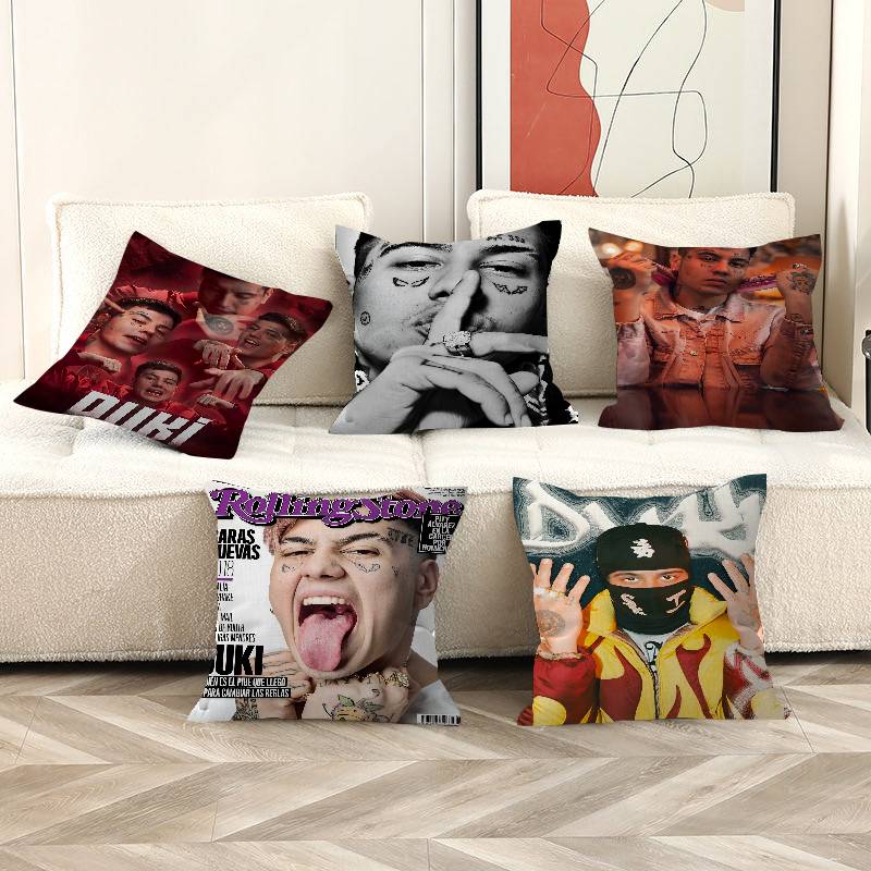 D-duki Rapper Cushion Cover Inches Farmhouse Decor Home Throw Pillow Covers for Couch Decorations