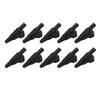 10Pcs J.60032 Banana Test Clip Fully Enclosed Electrical Test Clips with 4mm Jack for Electronic InstrumentsBlack