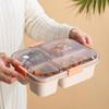 1 Set Reusable Lunch Container Easy to Clean Lunch Box Fresh-Keeping Meal Preservation with Air Vent Bento Organizer