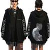Singer Yungblud Black Hearts Club Zipper Hoodie Male Fleece Cotton Zip Up Hoodies Men Women Rock Vintage Oversized Zip Up Jacket