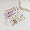 5/10pcs Cute Glitter Round Fridge Magnets Shiny Transparent Magnetic Stickers for Refrigerator Kitchen Home Decoration
