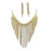 Trendy European & American Tassel Necklace and Earring Set for Spicy Girls