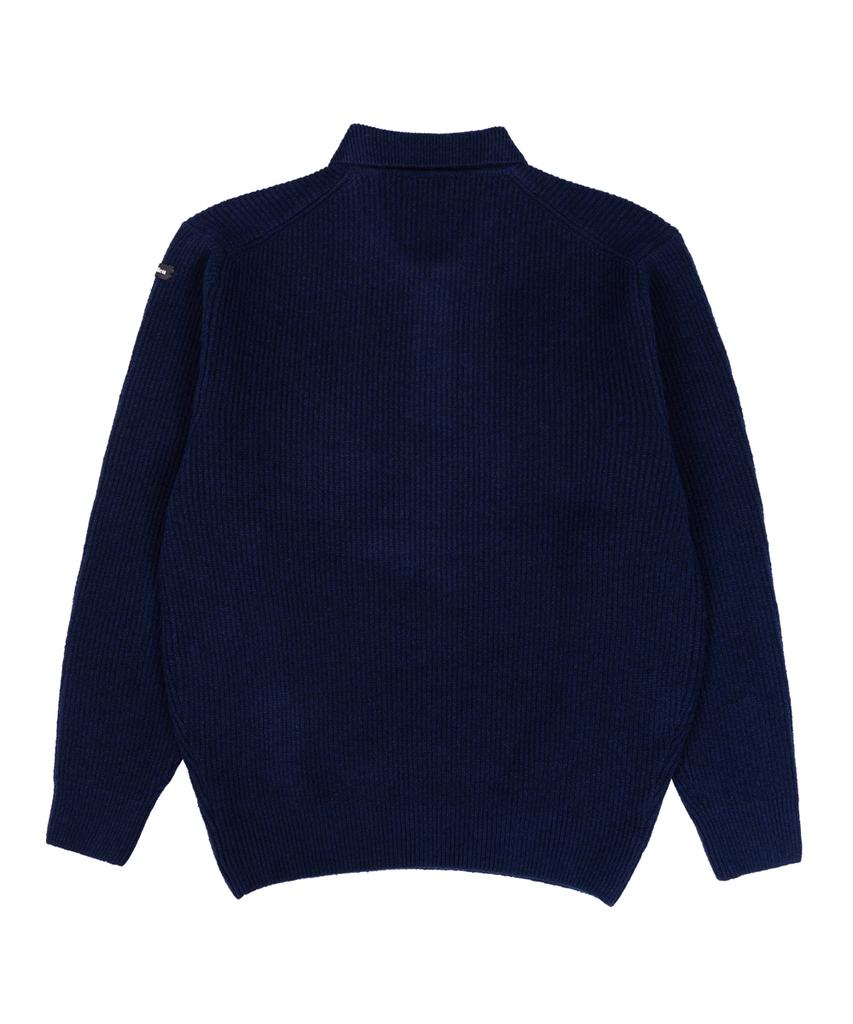 Nupeuebeullu Neb Polo Collar Knit (Navy)