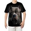 3D Printed Pet Bulldog Animal Print T Shirt For Men Y2k Fashion Fun American Bully