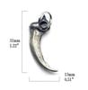Wolf Fang Pendant, Sterling Silver 925, Native American Style